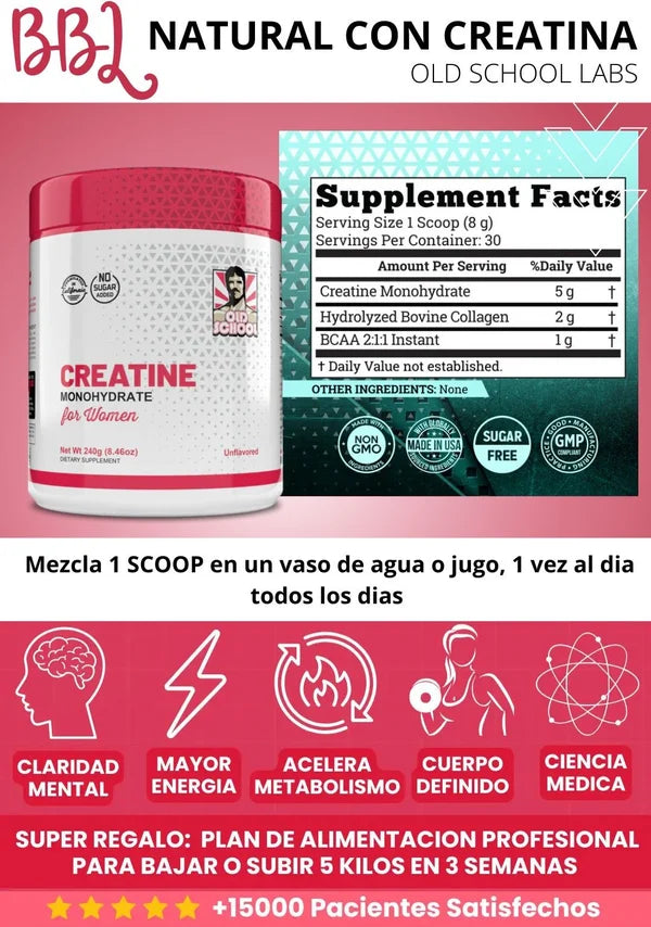 Creatina Monohidratada Old School Pro