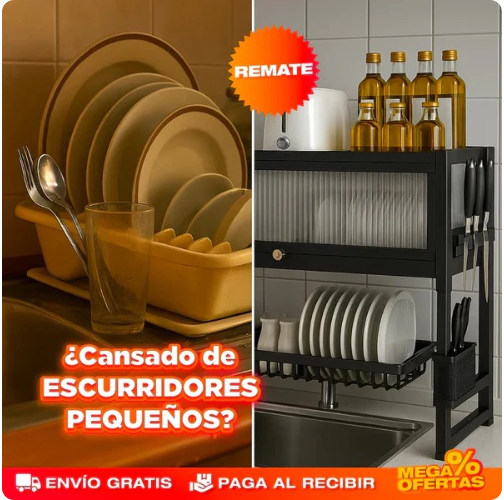 Escurridor De Platos Con Almacenamiento