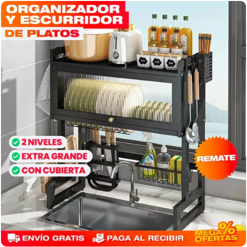 Escurridor De Platos Con Almacenamiento