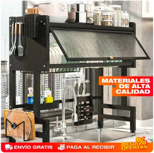Escurridor De Platos Con Almacenamiento